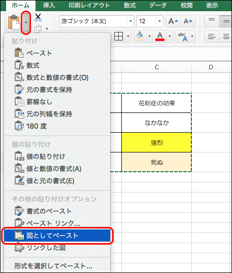 エクセルで作った表とかグラフを図として保存する方法 Win Mac別 Macに囲まれながら余生を過ごす